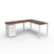 We'Re It Connect It L-Shaped Desk, 77 in D X 30 in H, 60 in W X Thermally Fused Laminate DI60304824L1BBF-WH-WNB - alternate 4
